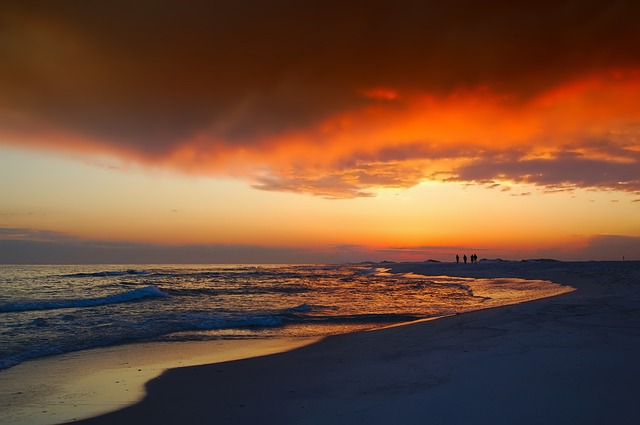 západ slunce na Floridě